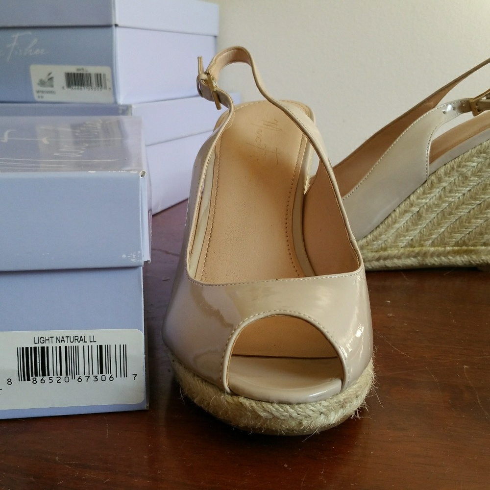 Marc Fisher Size 9M Nude Wedges - LIGHT NATURAL LL